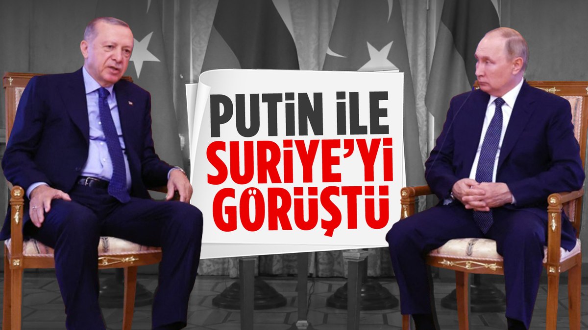 SON DAKİKA! Cumhurbaşkanı Erdoğan Putin ile görüştü
